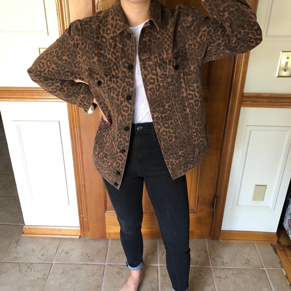 Cheetah Denim Jacket - Picture 5 of 6